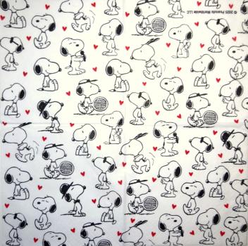 BF-079 Bekannte Figuren - 3-lagig (weiß) - Braun - Peanuts - Snoopy